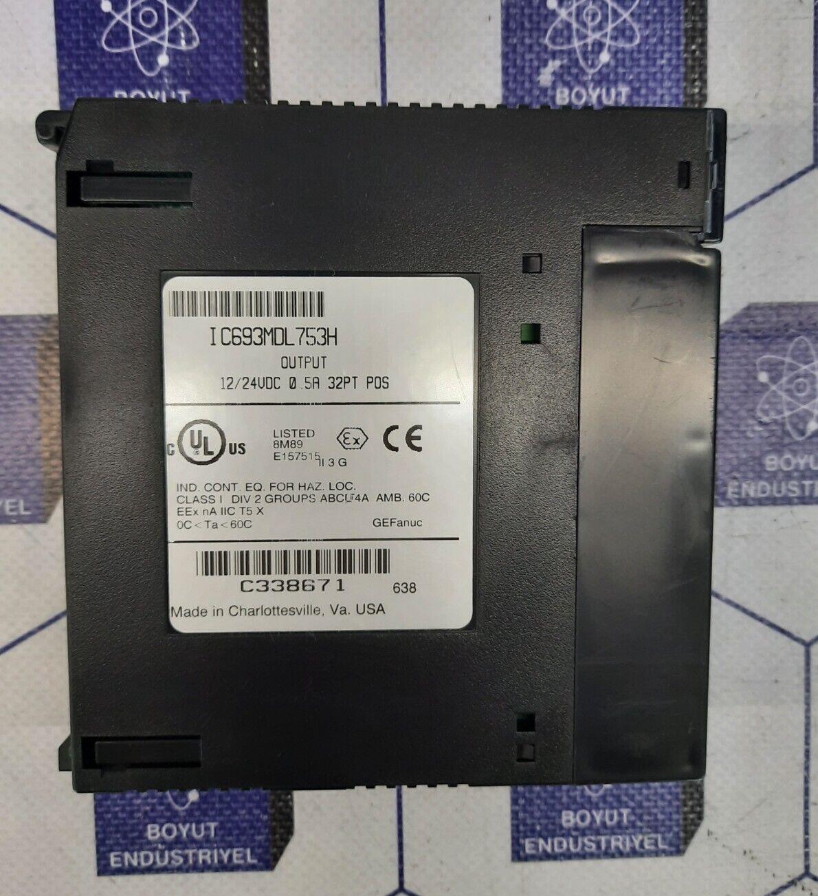 GE FANUC IC693MDL753H OUTPUT12/24VDC 0.5A 32PT POS