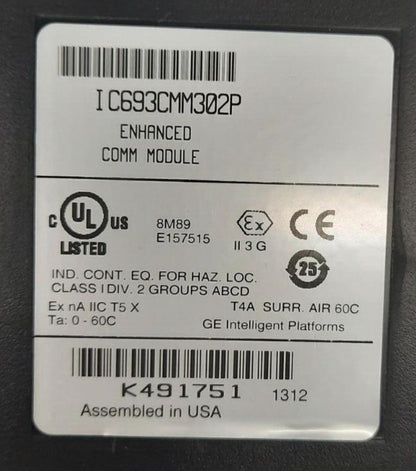 GE FANUC IC693CMM302P ENHANCED COMM MODULE