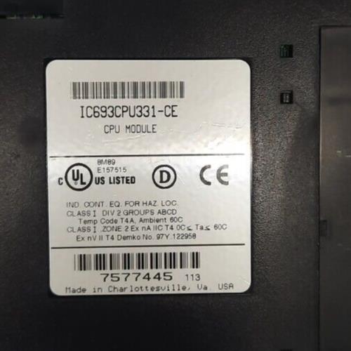 GE FANUC IC693CPU331-CE CPU MODULE