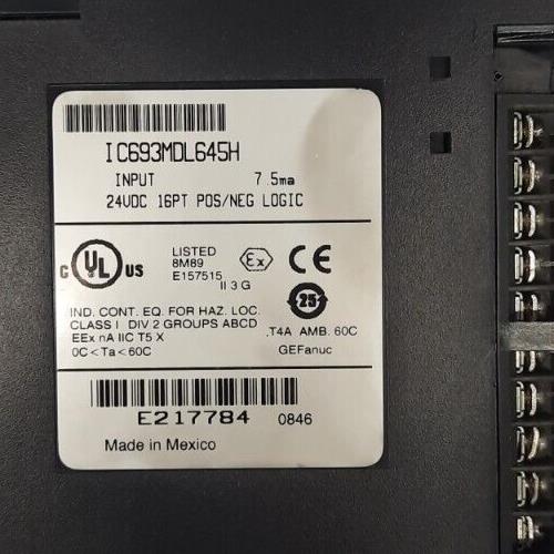 GE FANUC IC693MDL645H INPUT 24VDC 16PT POS/NEG LOGIC