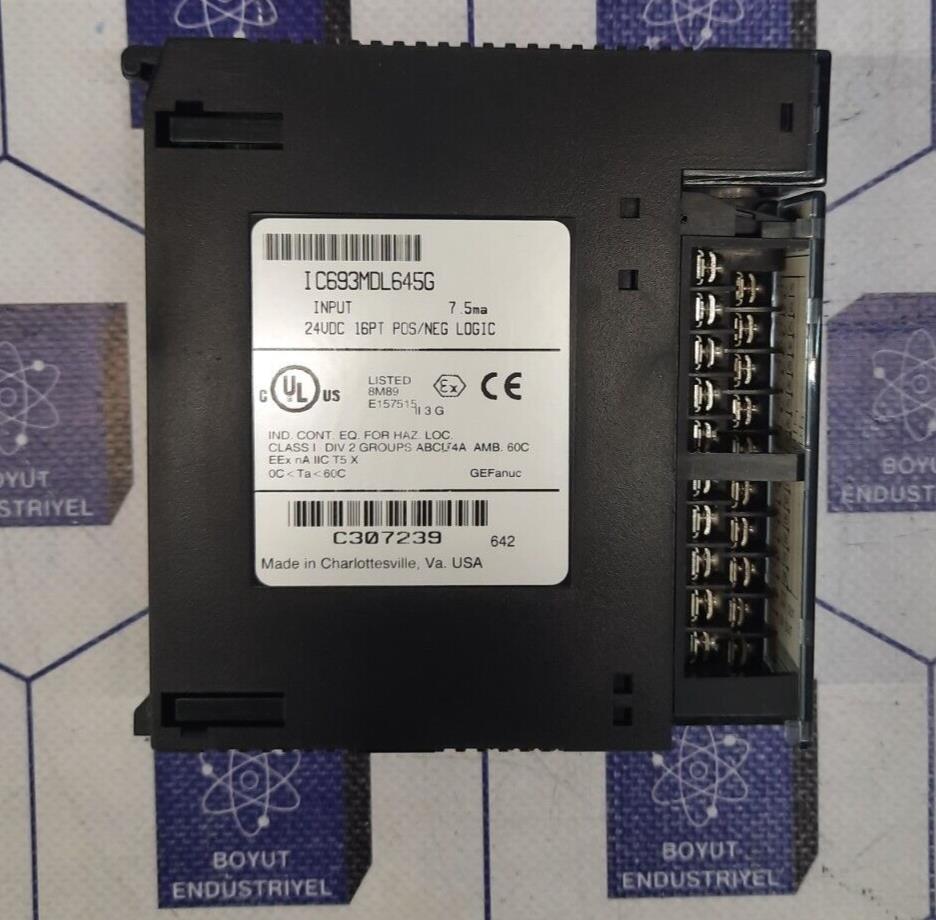 GE FANUC IC693MDL645G INPUT 24VDC 16PT POS/NEG LOGIC