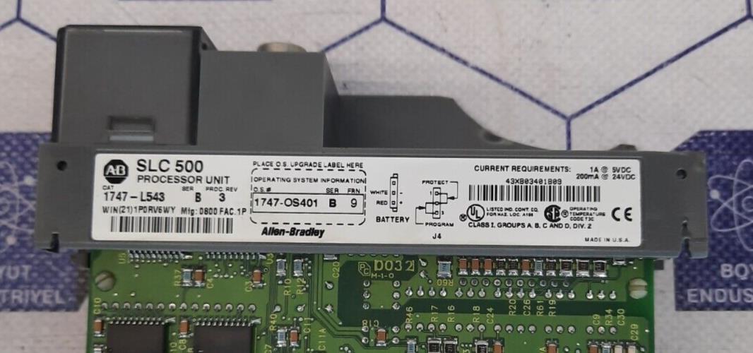 ALLEN BRADLEY 1747-L543 Ser.B SLC500 PROCESSOR UNIT