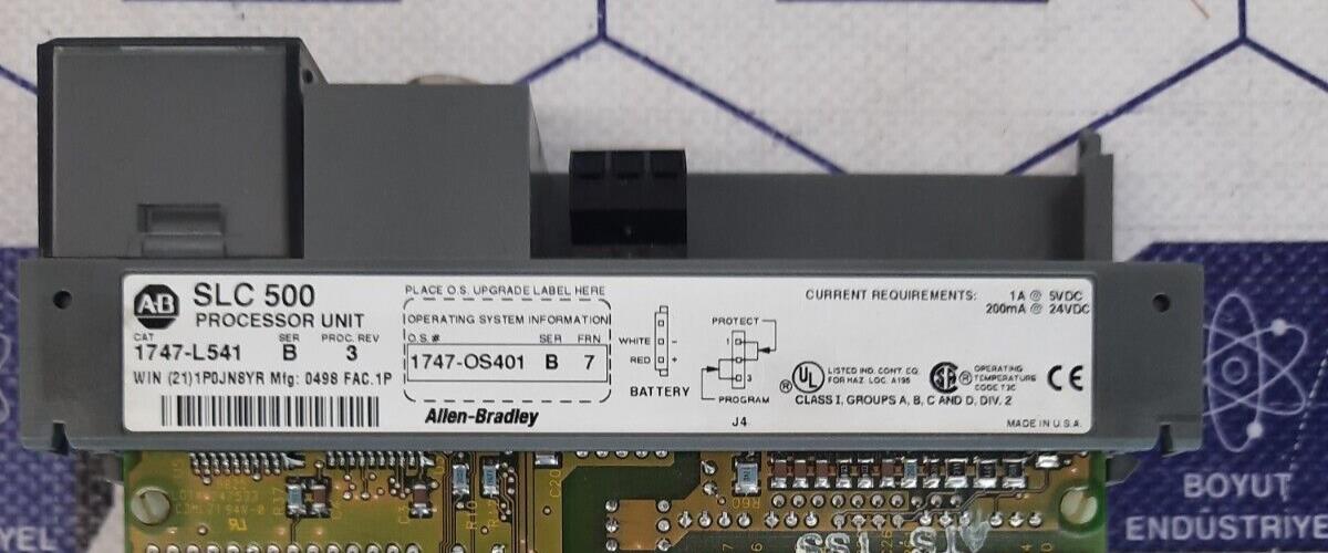 ALLEN BRADLEY 1747-L541 Ser.B SLC500 PROCESSOR UNIT