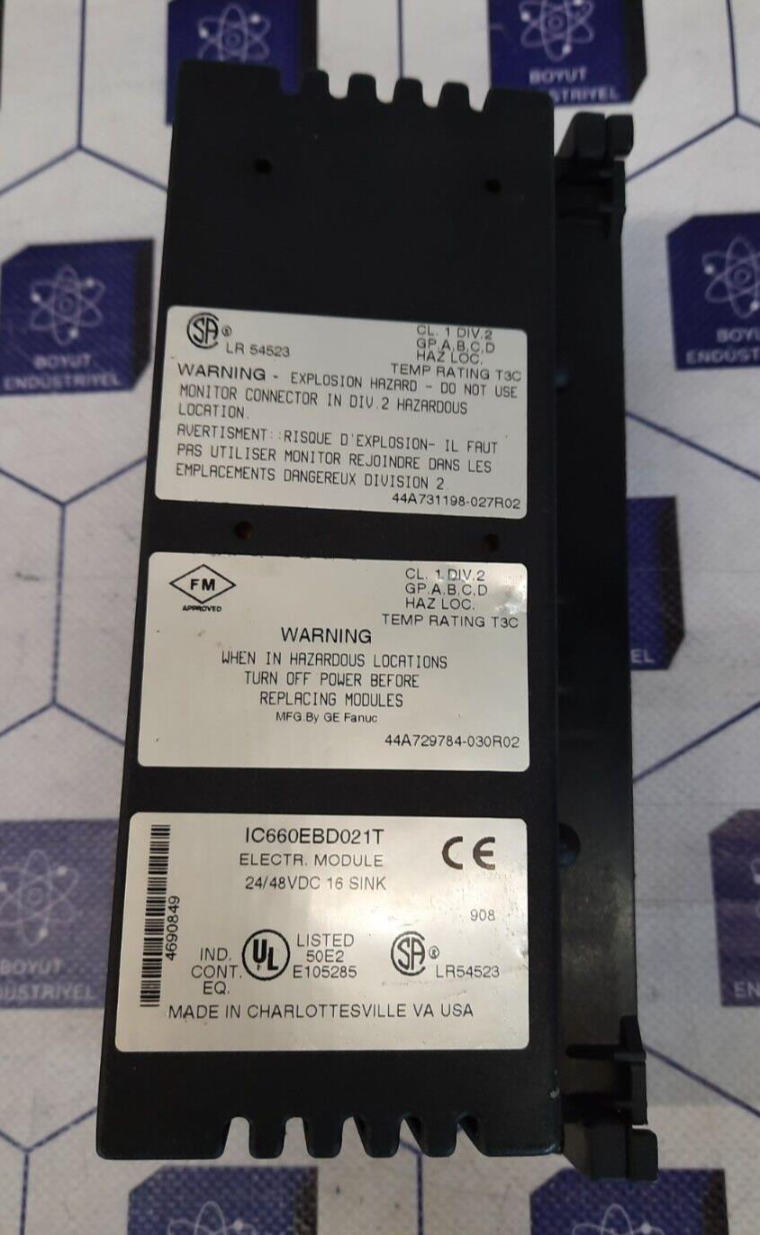 GE FANUC IC660BBD023/IC660EBD021/IC660TBD023 - IC660TBD021T/IC660TBD023K