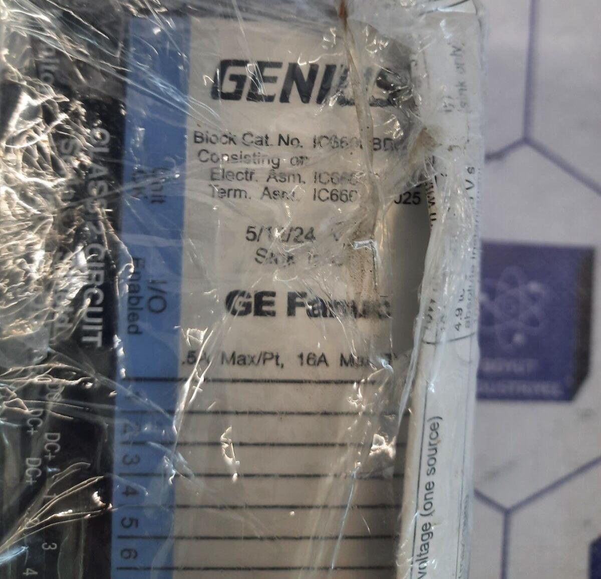 GE FANUC IC660TBD025 GENIUS CLASS 2 CIRCUIT SERIAL SHEILED