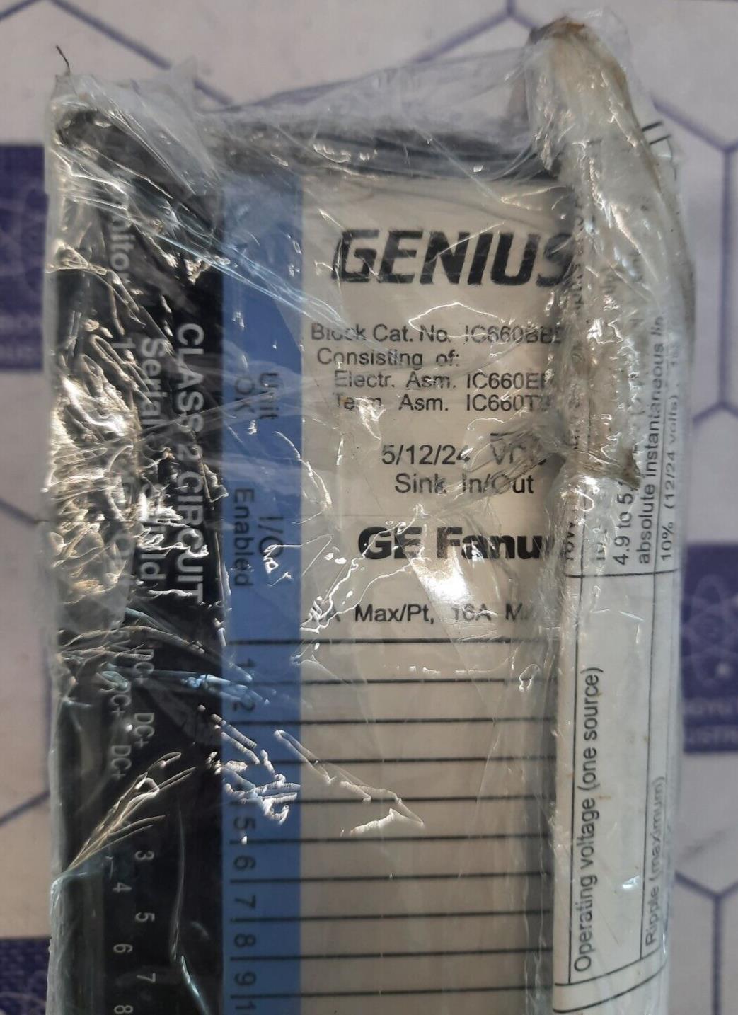 GE FANUC IC660TBD025 GENIUS CLASS 2 CIRCUIT SERIAL SHEILED