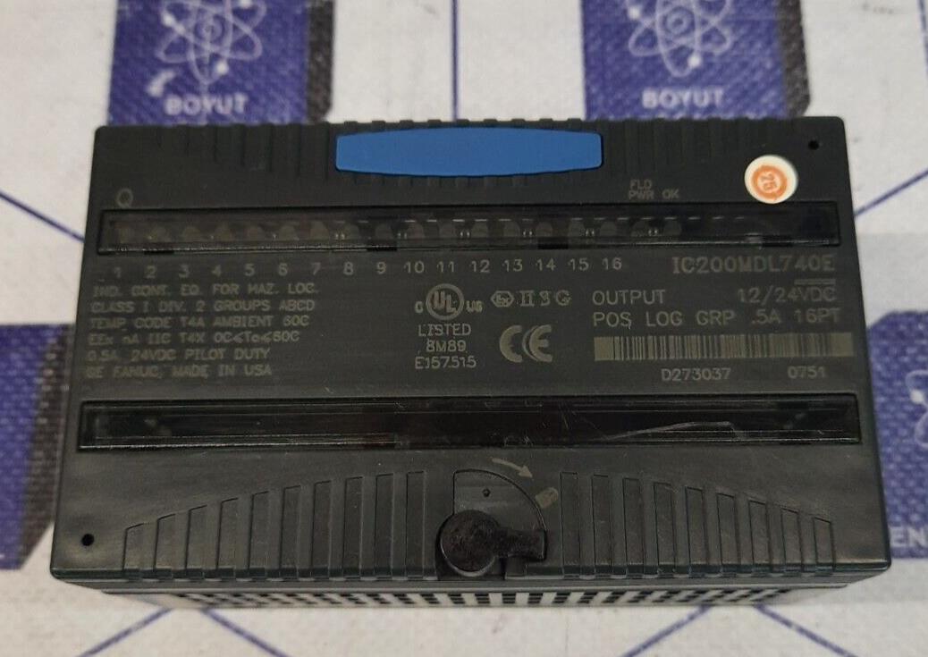 GE FANUC IC200MDL740E OUTPUT 12/24 POS LOG GRP 5A 16PT