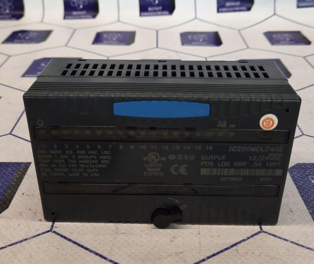 GE FANUC IC200MDL740E OUTPUT 12/24 POS LOG GRP 5A 16PT