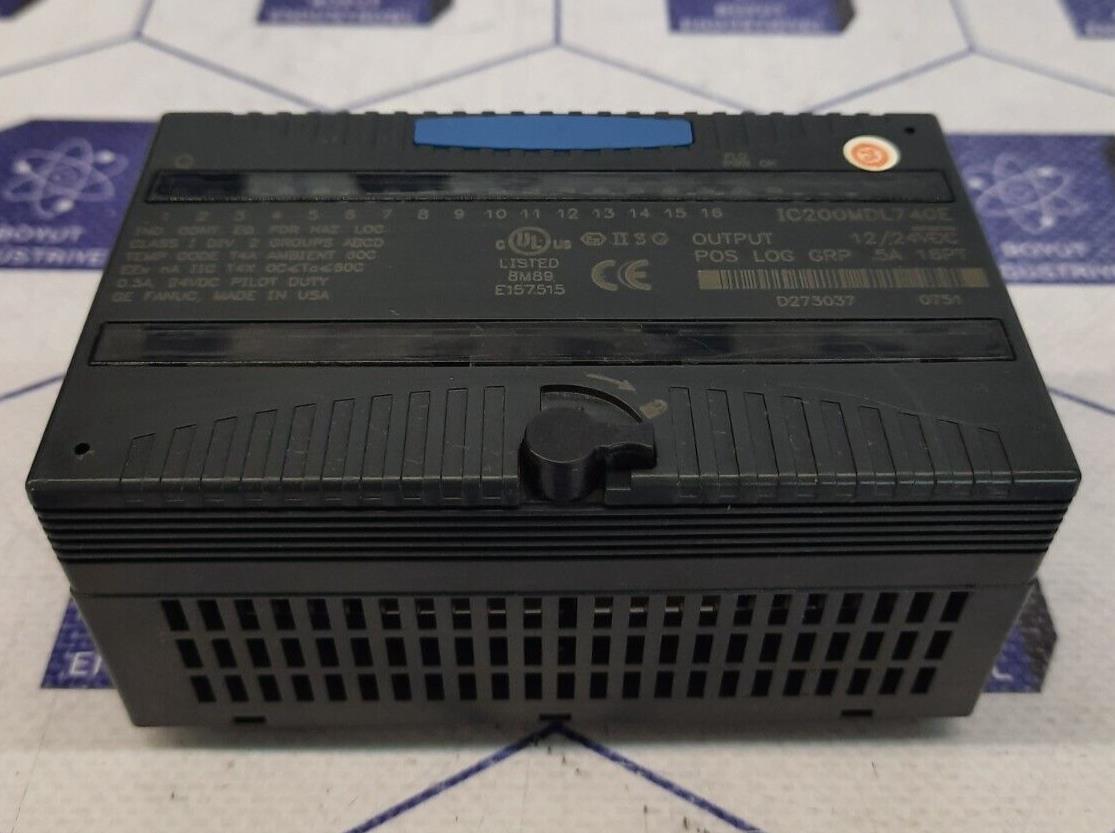GE FANUC IC200MDL740E OUTPUT 12/24 POS LOG GRP 5A 16PT