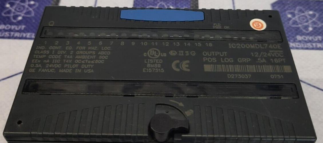 GE FANUC IC200MDL740E OUTPUT 12/24 POS LOG GRP 5A 16PT