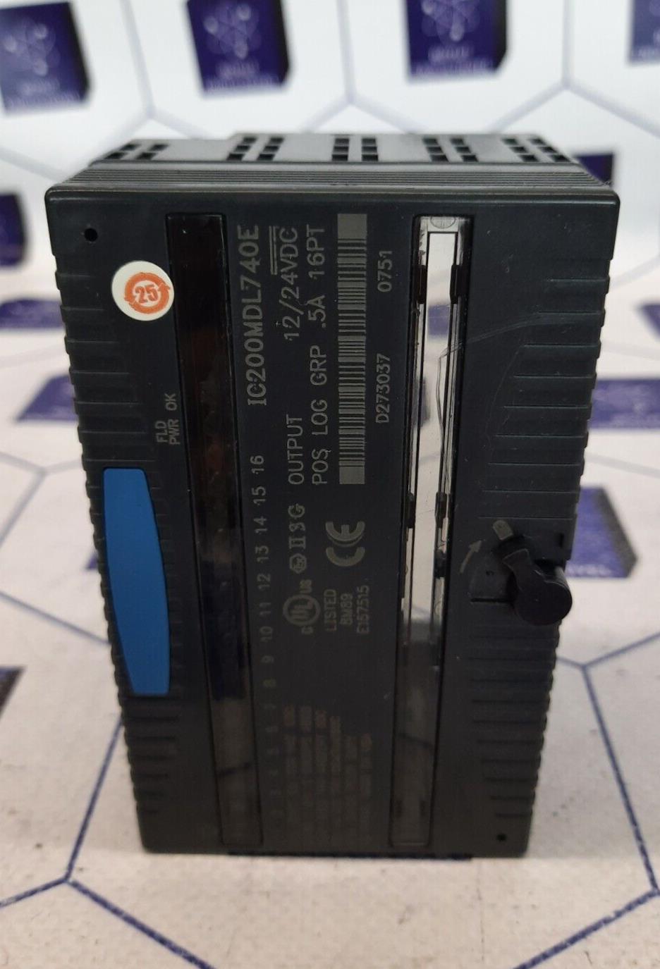 GE FANUC IC200MDL740E OUTPUT 12/24 POS LOG GRP 5A 16PT