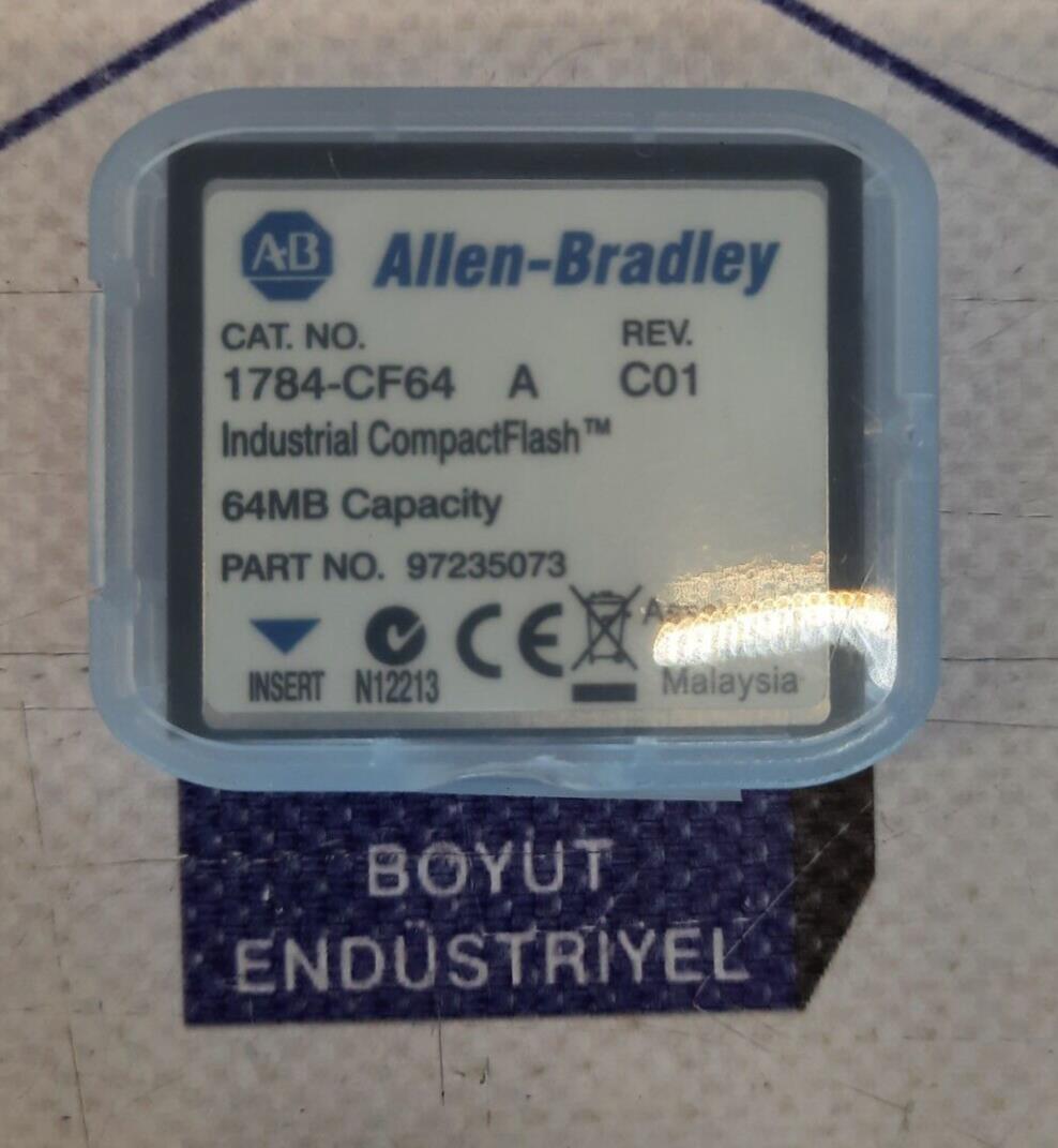 ALLEN BRADLEY 1784-CF64 INDUSTRIAL COMPACTFLASH 64 MB CAPACITY