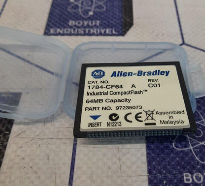 ALLEN BRADLEY 1784-CF64 INDUSTRIAL COMPACTFLASH 64 MB CAPACITY