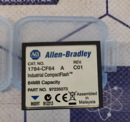 ALLEN BRADLEY 1784-CF64 INDUSTRIAL COMPACTFLASH 64 MB CAPACITY