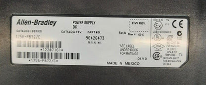 ALLEN BRADLEY 1756-PB72 POWER SUPPLY