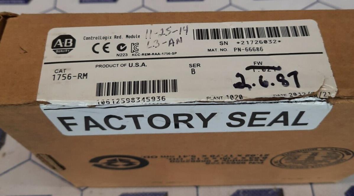 ALLEN BRADLEY 1756-RM CONTROLLOGIX RED MODULE