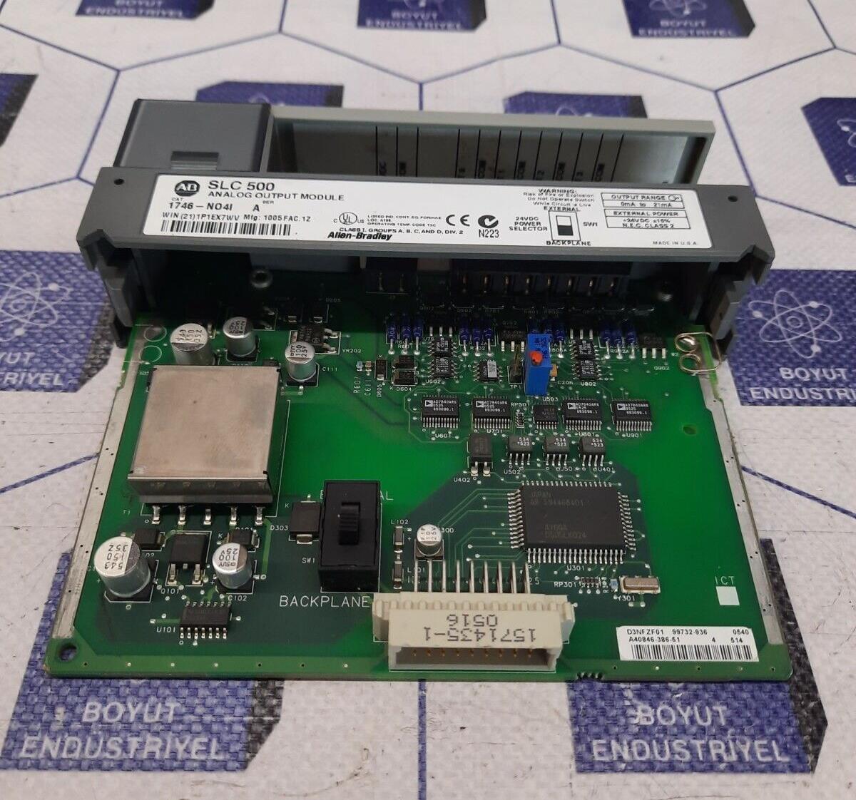 ALLEN BRADLEY  1746-NO4I SLC500 OUTPUT MODULE