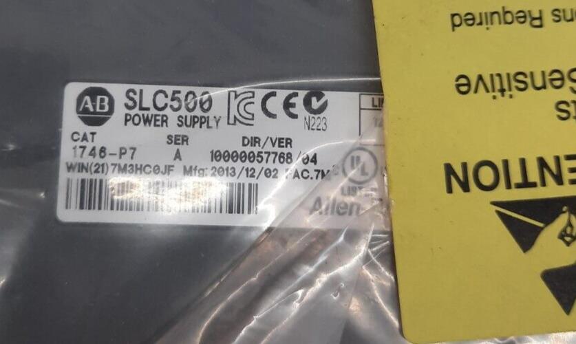 ALLEN BRADLEY 1746-P7 SLC 500 POWER SUPPLY