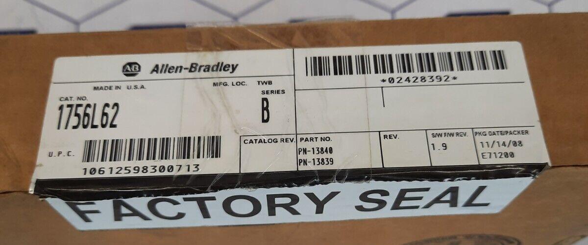 ALLEN BRADLEY 1756-L62 B CONTROLLOGIX 5562 PROCESSOR