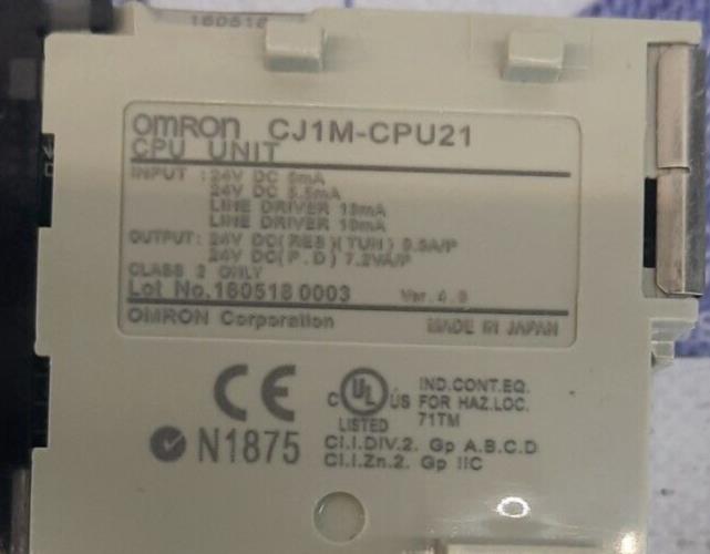 OMRON CJ1M-CPU21 CPU UNIT