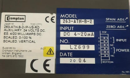CROMPTON 263-ATH-B-2 / 263-ATH-B-2-IP-RD