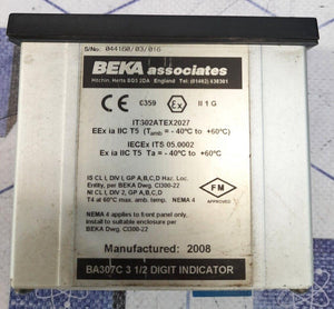BEKA BA307C  3 1/2 DIGIT INDICTOR