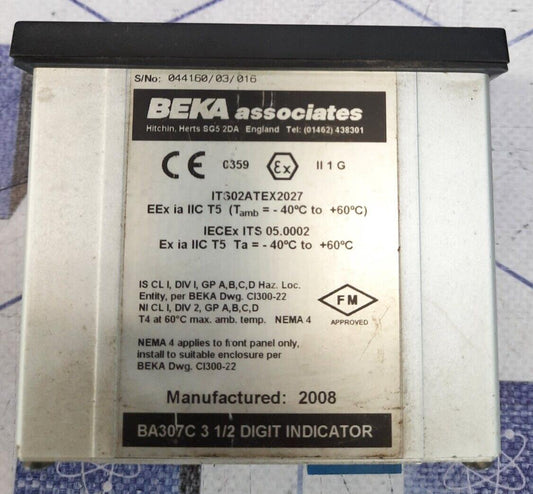 BEKA BA307C  3 1/2 DIGIT INDICTOR