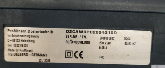 PROMINENT® D2CAW0PC2004G10D DULCOMETER