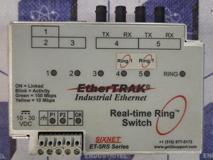 ETHERTRAK ET-5RS REAL-TIME RING SWITCH
