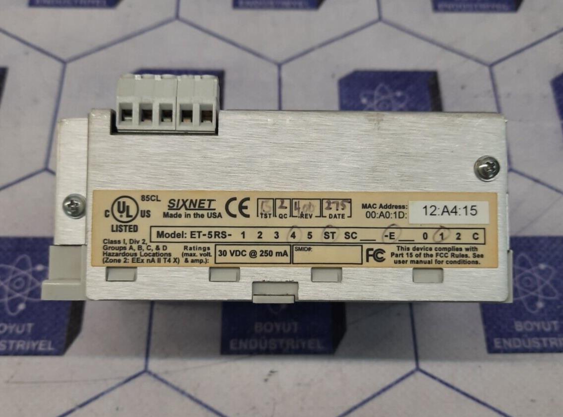 ETHERTRAK ET-5RS REAL-TIME RING SWITCH