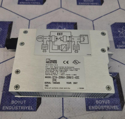 Moore Industries ECT ECT/4-20MA/4-20MA/12-42DC SIGNAL IZOLATOR CONVERTER