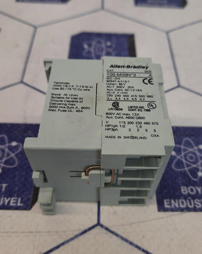 ALLEN BRADLEY 100-MO9N͙3 / M-09 CONTACTOR