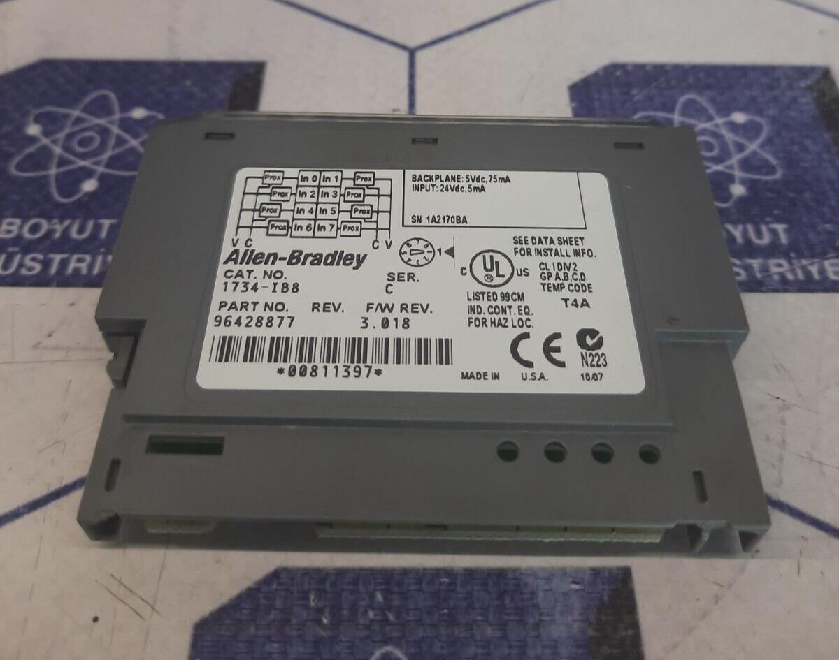 ALLEN BRADLEY 1734-IB8 BACK PANEL INPUT