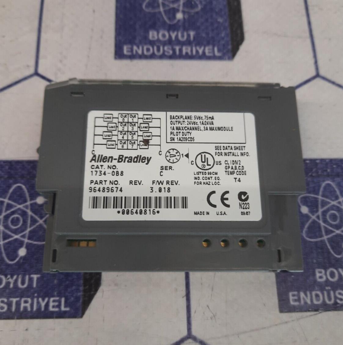 ALLEN BRADLEY 1734-OB8 BACK PANEL OUTPUT