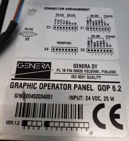 GENERA OY GOP 6.2 GRAPHIC OPERATOR PANEL