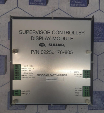 SULLAIR P/N 02250176-805 SUPERVISOR CONTROLLER DISPLAY MODULE