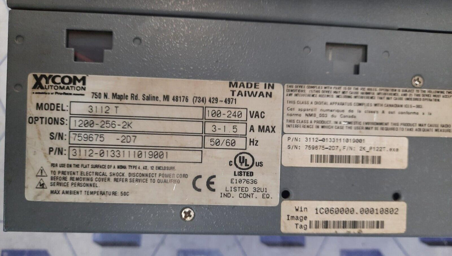 PRO FACE XYCOM 3112T / 1200-256-2K AUTOMATION