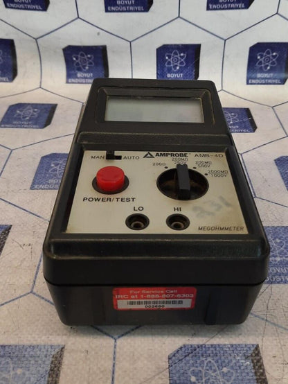 AMPROBE AMB-4D MEGOHMMETER / 1-888-807-6303