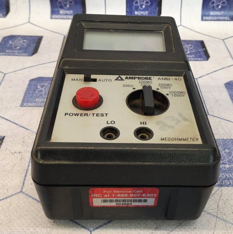 AMPROBE AMB-4D MEGOHMMETER / 1-888-807-6303