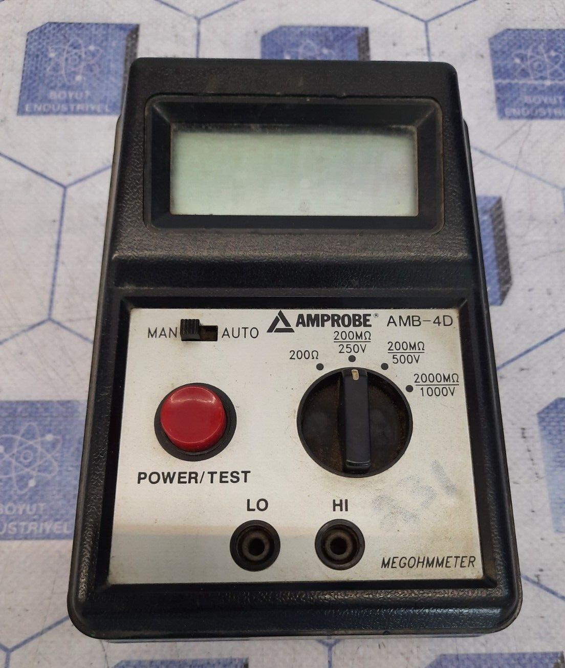 AMPROBE AMB-4D MEGOHMMETER / 1-888-807-6303