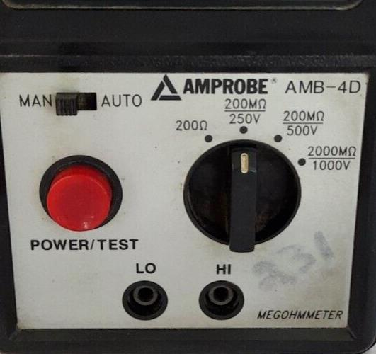 AMPROBE AMB-4D MEGOHMMETER / 1-888-807-6303