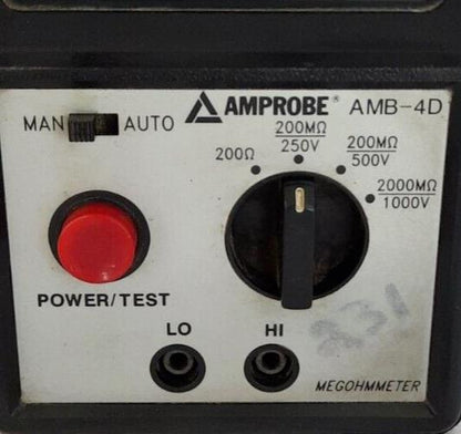 AMPROBE AMB-4D MEGOHMMETER / 1-888-807-6303