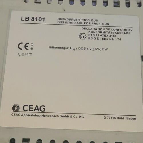 CEAG LB 8101 BUS INTERFACE FOR PROFIBUS