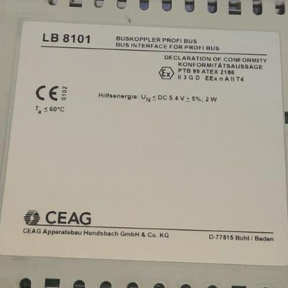 CEAG LB 8101 BUS INTERFACE FOR PROFIBUS