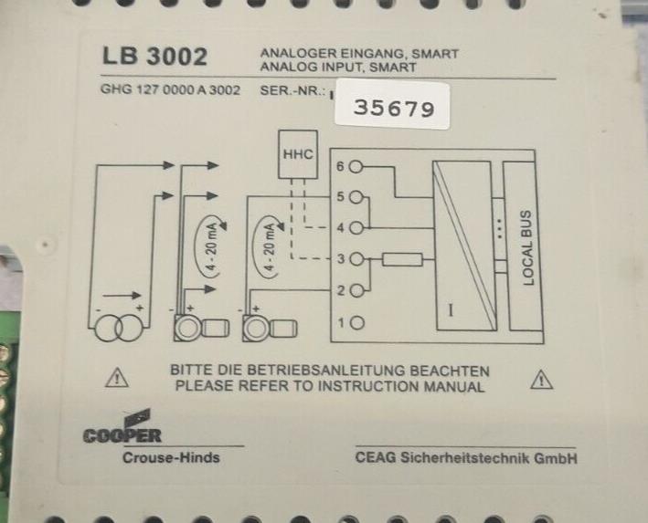 CEAG LB 3002 ANALOG INPUT SMART