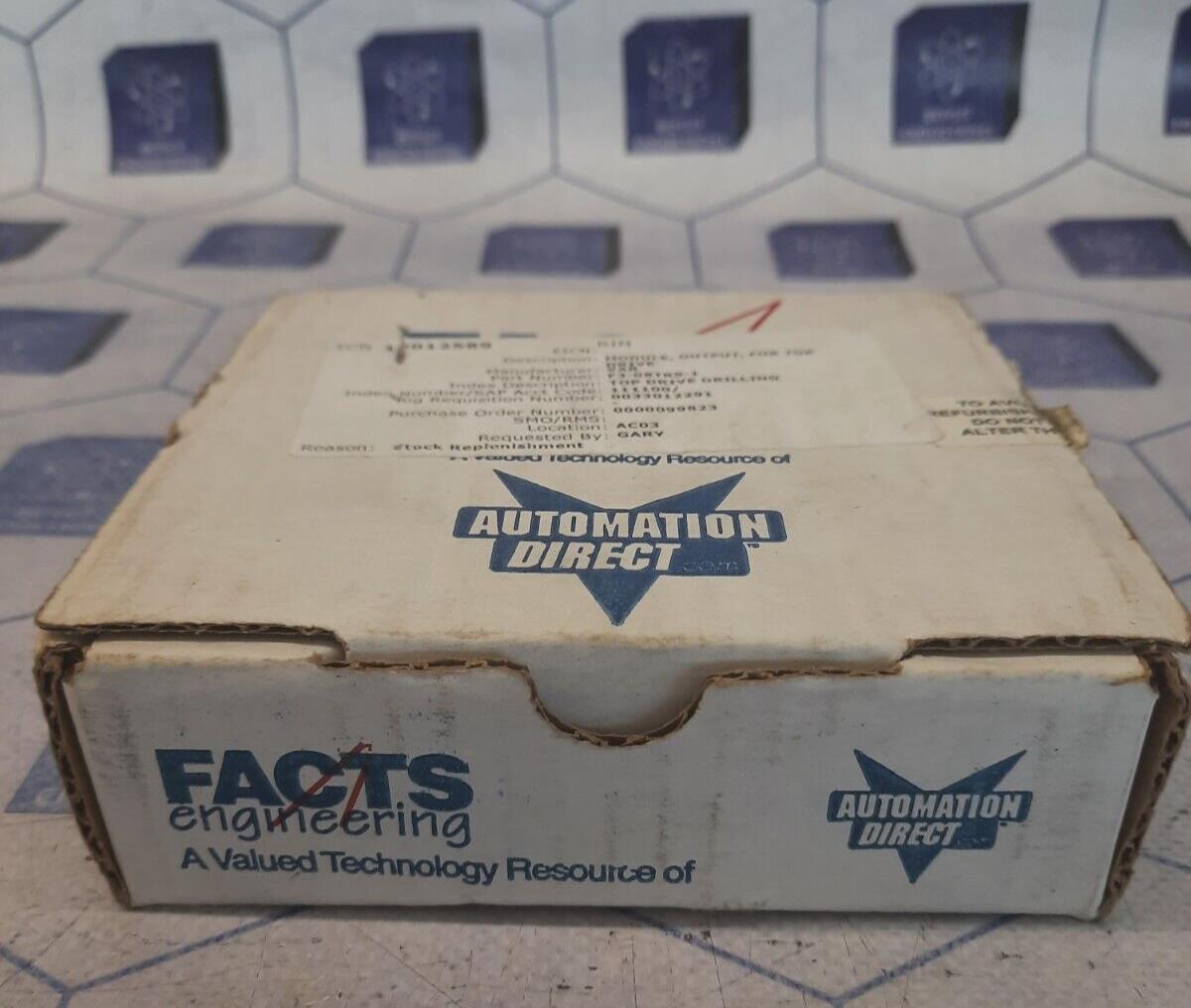 FACTS ENGINEERING F3-08TRS-1 MODULE OUTPUT FOR TOP DRIVE