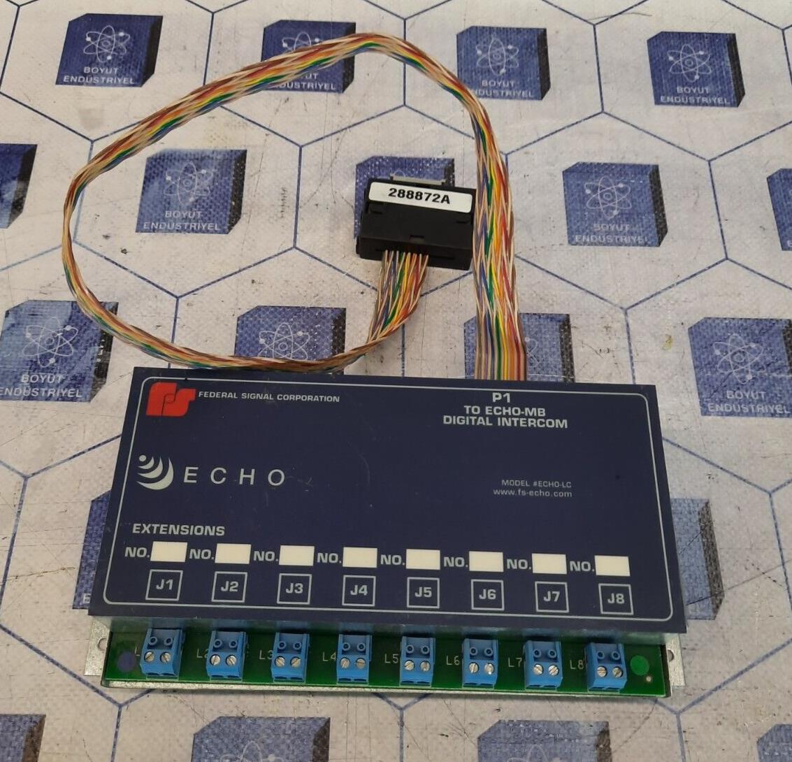 FEDERAL SIGNAL ECHO-LC CORPORATION ECHO P1 ECHO-MB DIGITAL INTERCOM