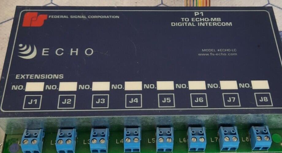 FEDERAL SIGNAL ECHO-LC CORPORATION ECHO P1 ECHO-MB DIGITAL INTERCOM