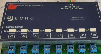 FEDERAL SIGNAL ECHO-LC CORPORATION ECHO P1 ECHO-MB DIGITAL INTERCOM