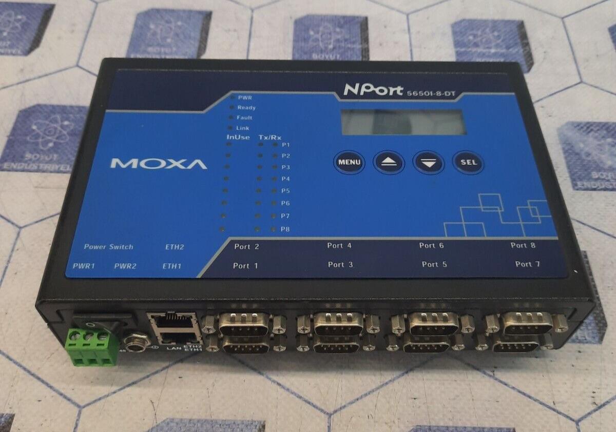MOXA 5650I-8-DT NPORT 192.158.127.254